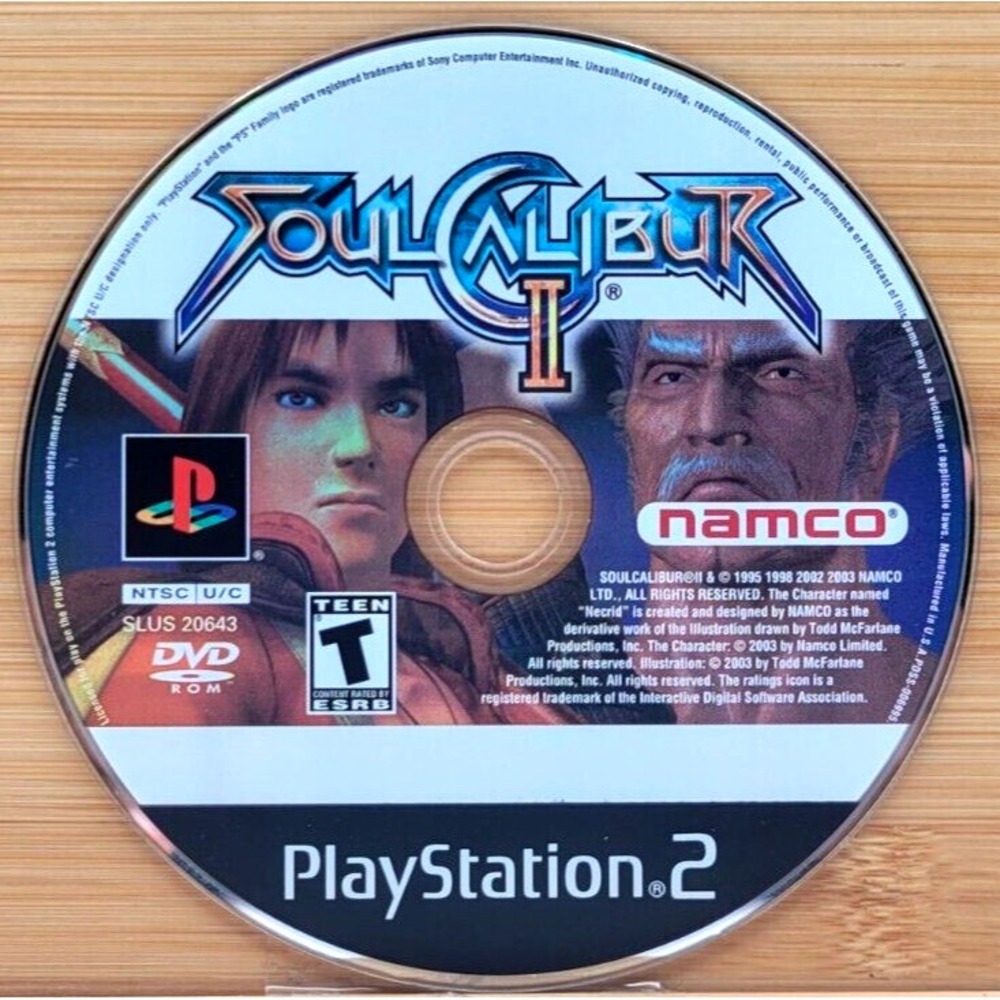 Soul Calibur 2 (Sony PlayStation‎ 2 PS2) - DISC ONLY Namco